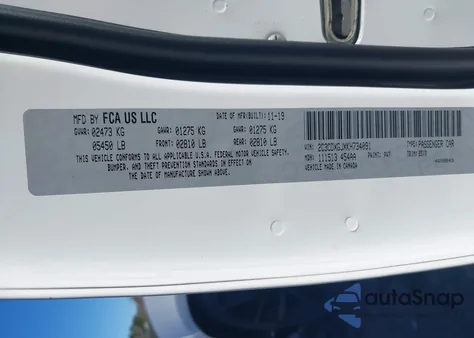 2019 Dodge Charger Scat Pack Rwd из США, поврежденный, VIN 2C3CDXGJXKH734091